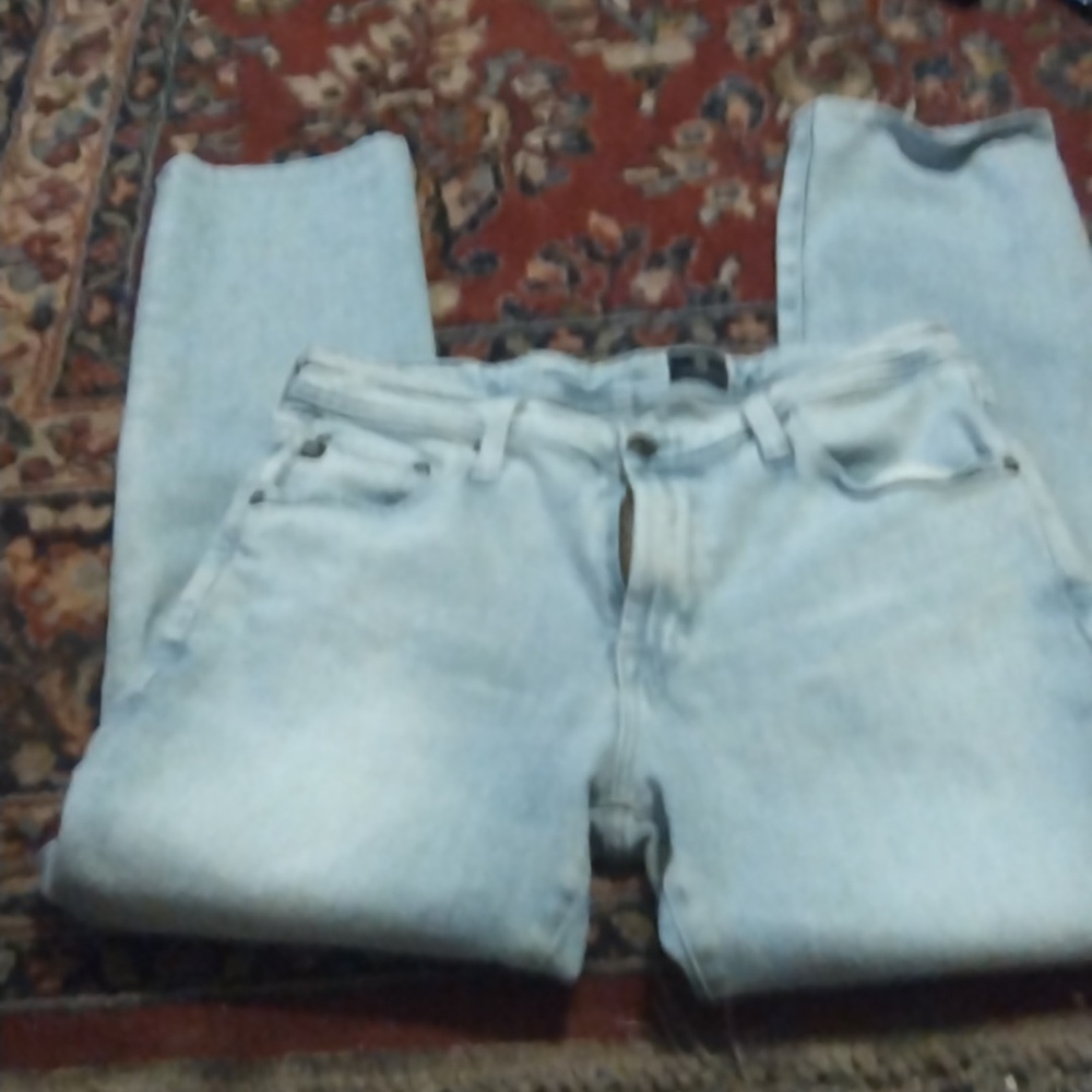 AG Adriano Goldschmidt The Everett Slim Straight Light Blue Jeans Size 32X34